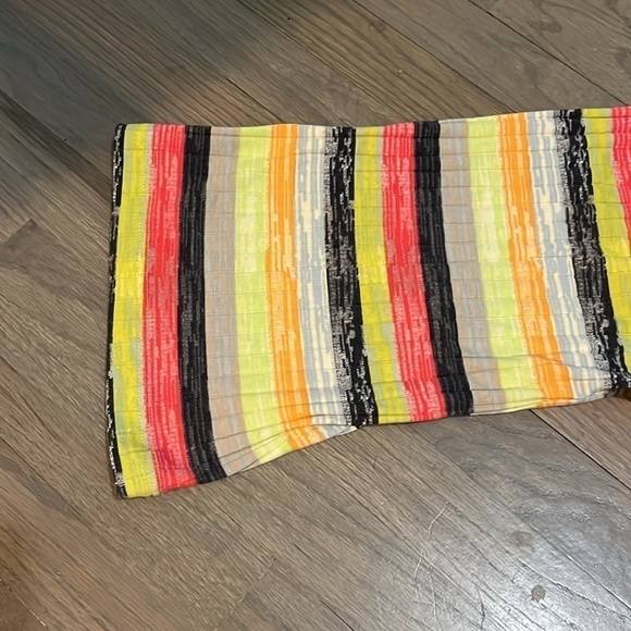 Urban Outfitters Rainbow Striped Cropped Long Sleeve. Wide Sleeve. - Picture 4 of 6